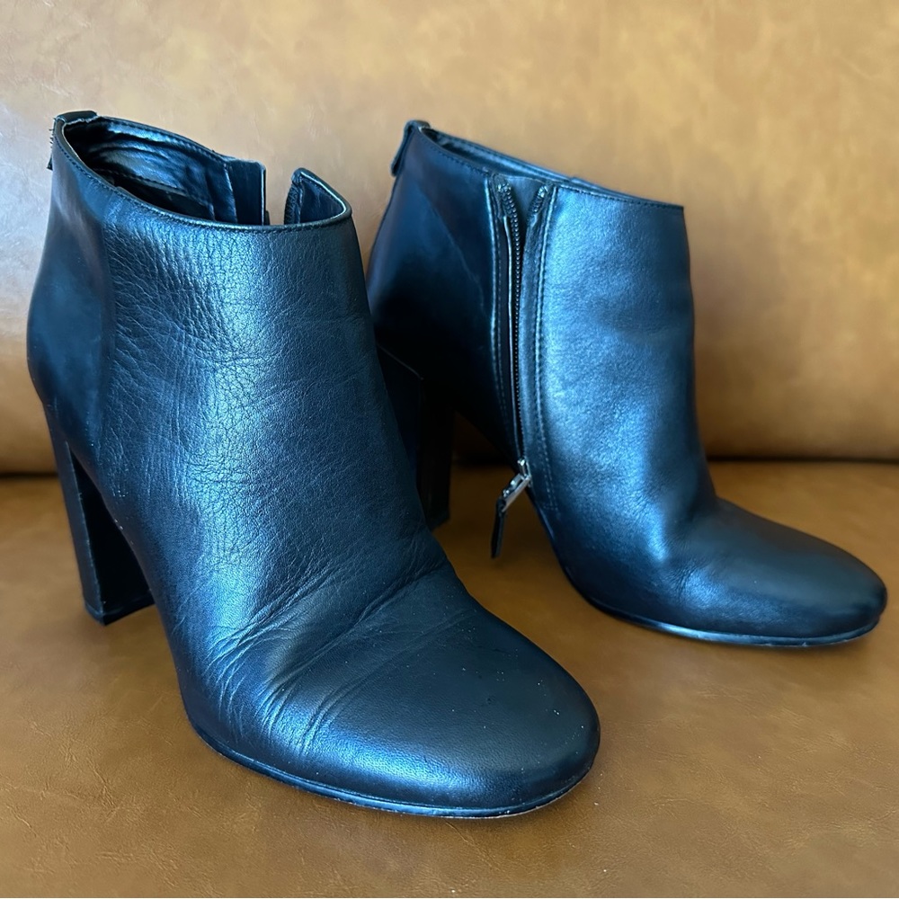 Sam Edelman Leather Booties 4 inch heel (7.5)